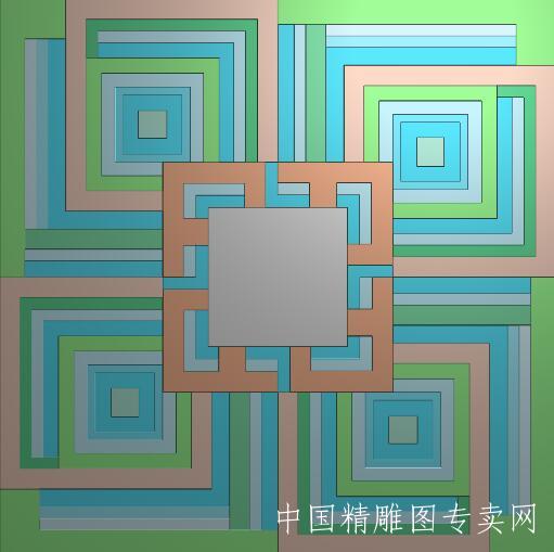 回纹万字中式浮雕图背景墙雕刻素材T117