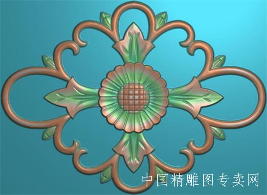 欧式门中贴花浮雕图JDP精雕素材C011