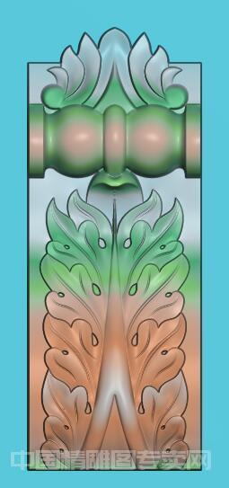 欧式洋花罗马柱门上柱头JDP浮雕图C114