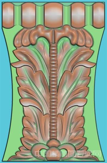 欧式罗马柱柱头柱脚JDP浮雕图C132