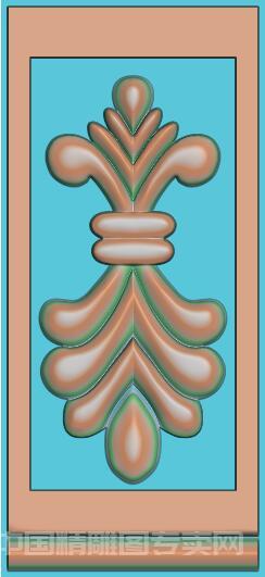 欧式卷草柱脚精雕浮雕图罗马柱洋花贴花C265.jpg