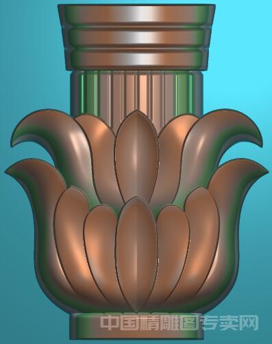 莲花柱头浮雕精雕图JDP罗马柱洋花C356.jpg