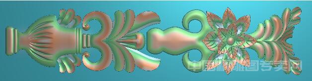 竖向欧式洋花精雕图JDP门芯花坛浮雕杨花C598