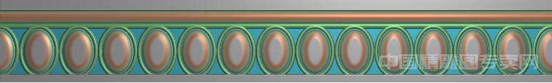 椭圆花纹精雕图腰线踢脚线JDP浮雕文件R012