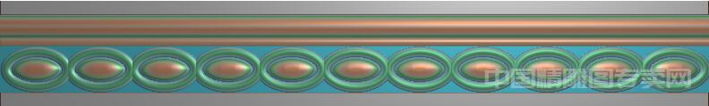 椭圆长条石雕腰线浮雕精雕图JDP雕刻设计素材R024