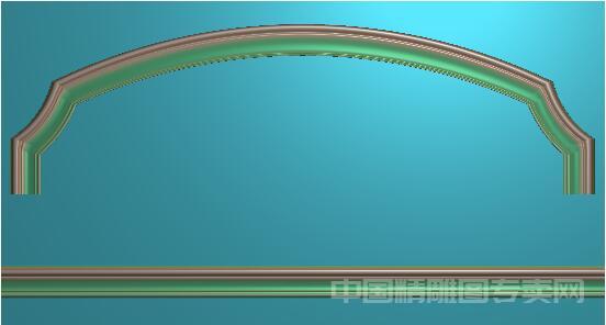 弧形门头装饰精雕浮雕图JDP格式CNC石雕设计素材下载R034